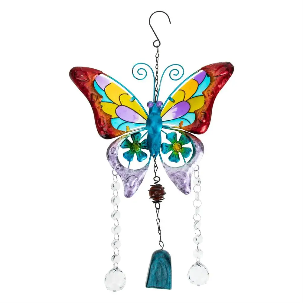 Butterfly Wind Chimes Wrought Iron Colorful Butterfly Hanging Bells Crystle Ornaments for Home Garden Patio Yard Decor
Butterfly Wind Chimes Wrought Iron Colorful Butterfly Hanging Bells Crystle Ornaments for Home Garden Patio Yard Decor