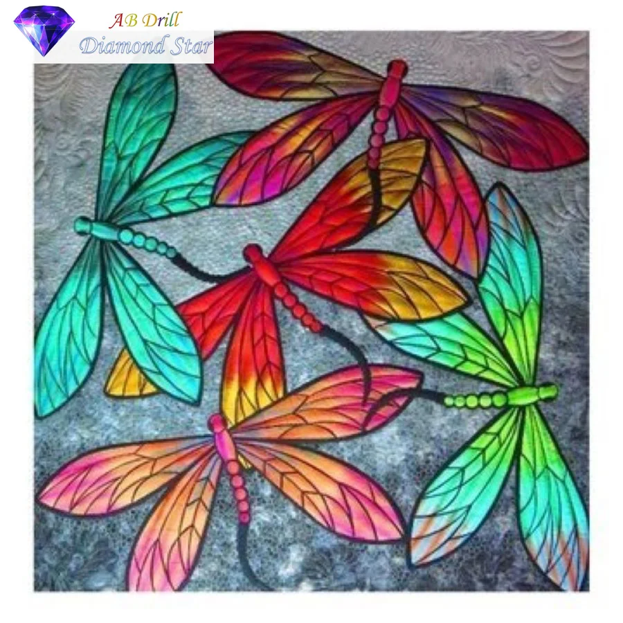 5D AB Square/Round Drill Diamond Painting Cross Stitch Kit Color dragonfly DIY Diamond Embroidery Mosaic Home Decor
5D AB Square/Round Drill Diamond Painting Cross Stitch Kit Color dragonfly DIY Diamond Embroidery Mosaic Home Decor