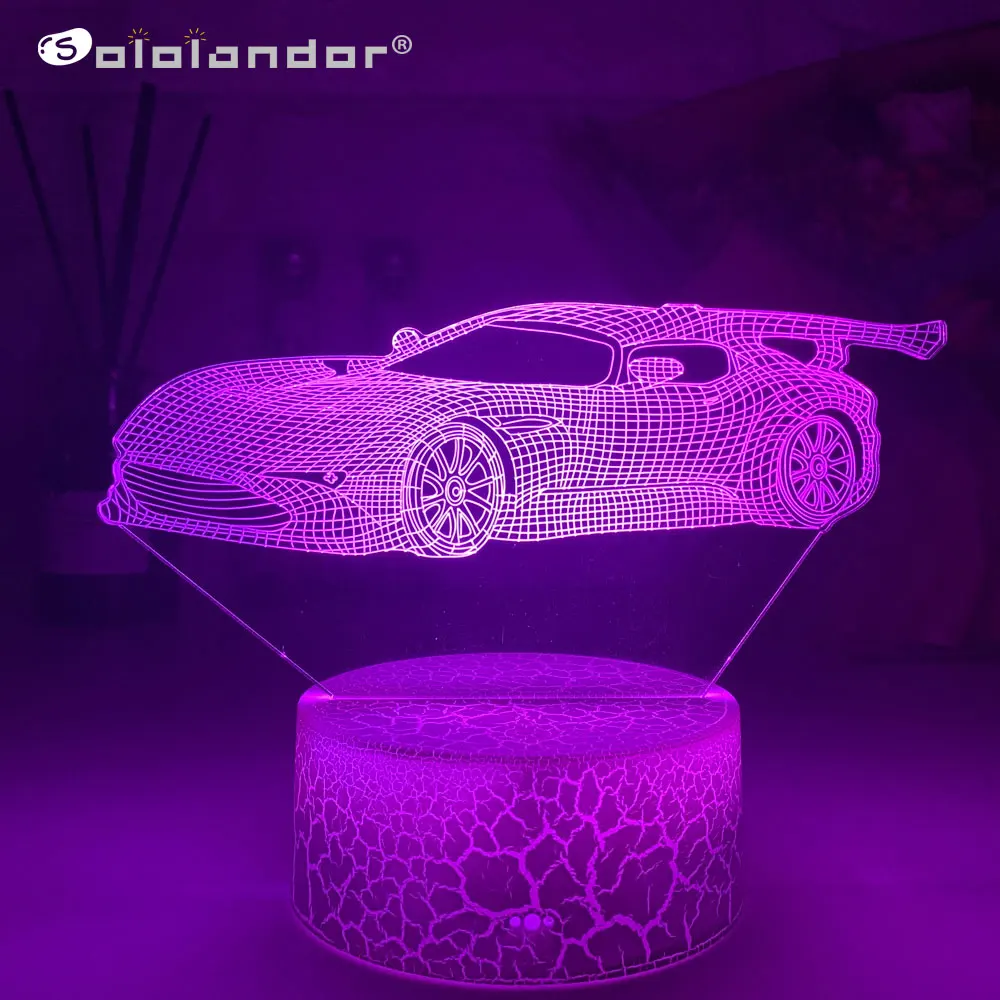 Super Sports Car Night light Led 3d Illusion Lamp Multicolor RGB Children Gift Table Lamp Bedroom Decorative Lamp Drop Shipping
Super Sports Car Night light Led 3d Illusion Lamp Multicolor RGB Children Gift Table Lamp Bedroom Decorative Lamp Drop Shipping