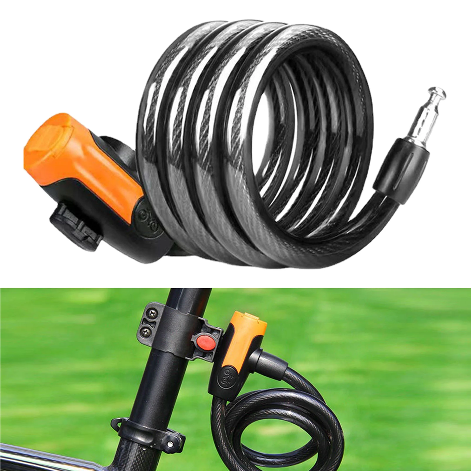 1.2M Skateboard Outdoor Cycling With Bracket Bicycle Cable Lock Gasket High Security Alloy Steel 2 Keys Heavy Duty Anti Theft
1.2M Skateboard Outdoor Cycling With Bracket Bicycle Cable Lock Gasket High Security Alloy Steel 2 Keys Heavy Duty Anti Theft