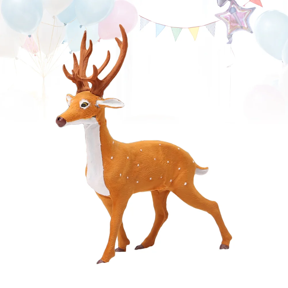 Christmas Deer Elk Decor Plush Reindeer Decoration Ornament Decorations Sculpture Ornaments Toy Model Standing Flocking Brown
Christmas Deer Elk Decor Plush Reindeer Decoration Ornament Decorations Sculpture Ornaments Toy Model Standing Flocking Brown