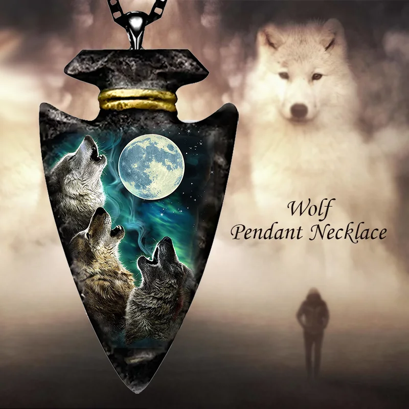 Fashion unisex punk animal pendant black triangular wolf necklace black chain necklace
Fashion unisex punk animal pendant black triangular wolf necklace black chain necklace