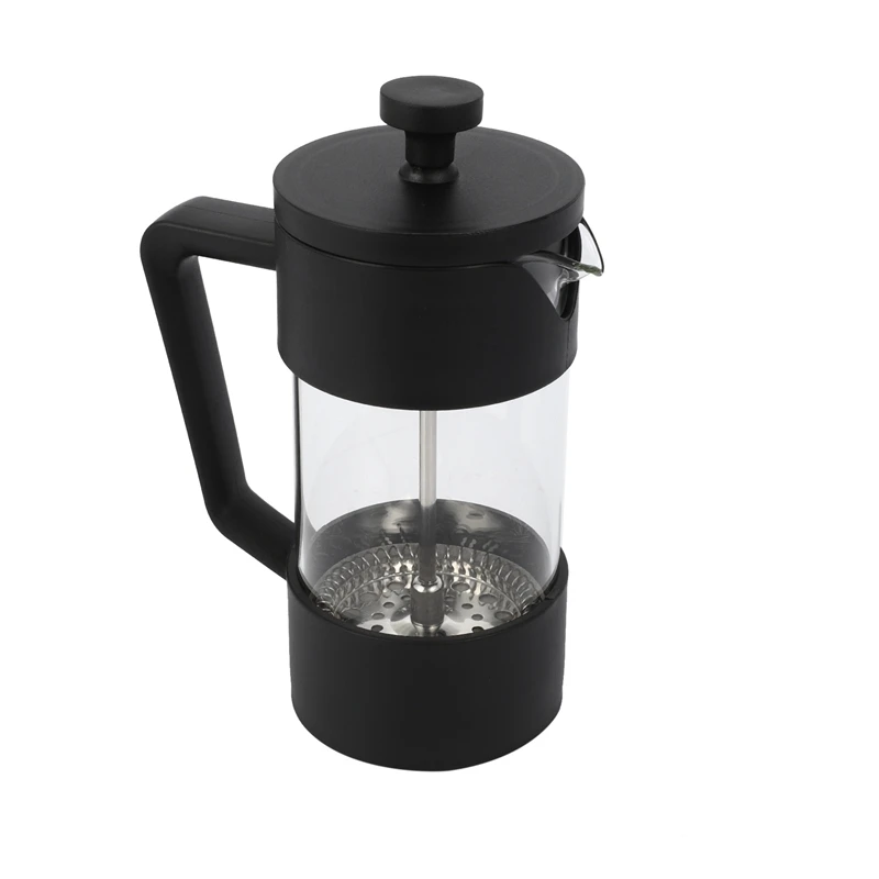 3X French Press Coffee & Tea Maker 12Oz, Thickened Borosilicate Glass Coffee Press Rust-Free And Dishwasher Safe,Black
3X French Press Coffee & Tea Maker 12Oz, Thickened Borosilicate Glass Coffee Press Rust-Free And Dishwasher Safe,Black