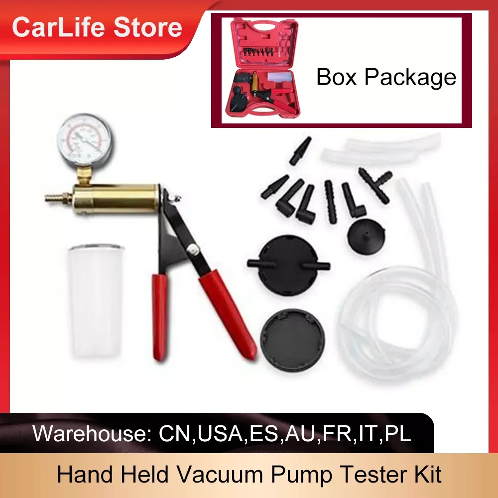 Hand Held Vacuum Pump Tester Set And Brake Bleeder Car Motorbike Self Screw Adapter Repair Set Tester Kit Vacuum Gauge
Hand Held Vacuum Pump Tester Set And Brake Bleeder Car Motorbike Self Screw Adapter Repair Set Tester Kit Vacuum Gauge