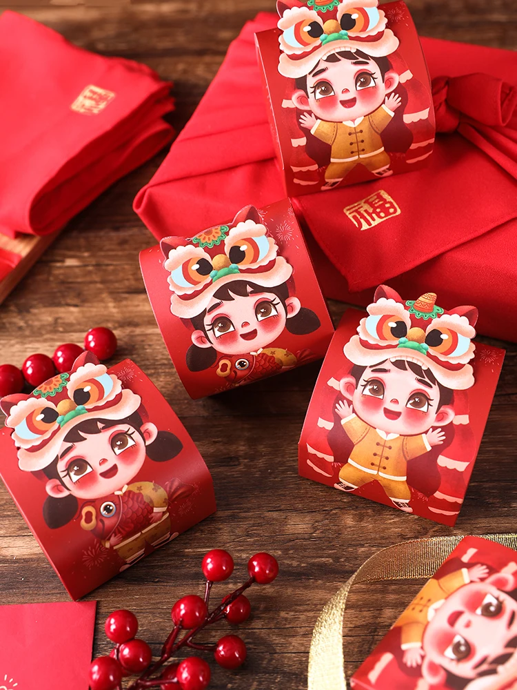 New Year Baking Packaging Cake Decoration Chinese New Year Lion Dance Boys Girls Chinese Style Cake Topper Candy Cookie Box Bag
New Year Baking Packaging Cake Decoration Chinese New Year Lion Dance Boys Girls Chinese Style Cake Topper Candy Cookie Box Bag