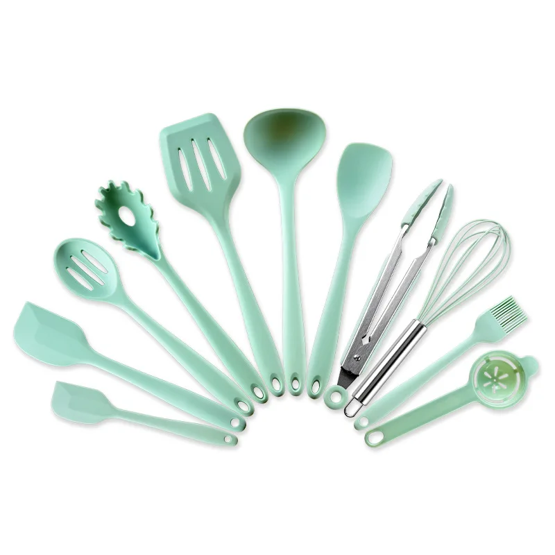 Silicone Kitchen Appliances Colorful Restaurant 10-piece Set of High Temperature Resistant Non-stick Cooker Home Baking Utensils
Silicone Kitchen Appliances Colorful Restaurant 10-piece Set of High Temperature Resistant Non-stick Cooker Home Baking Utensils