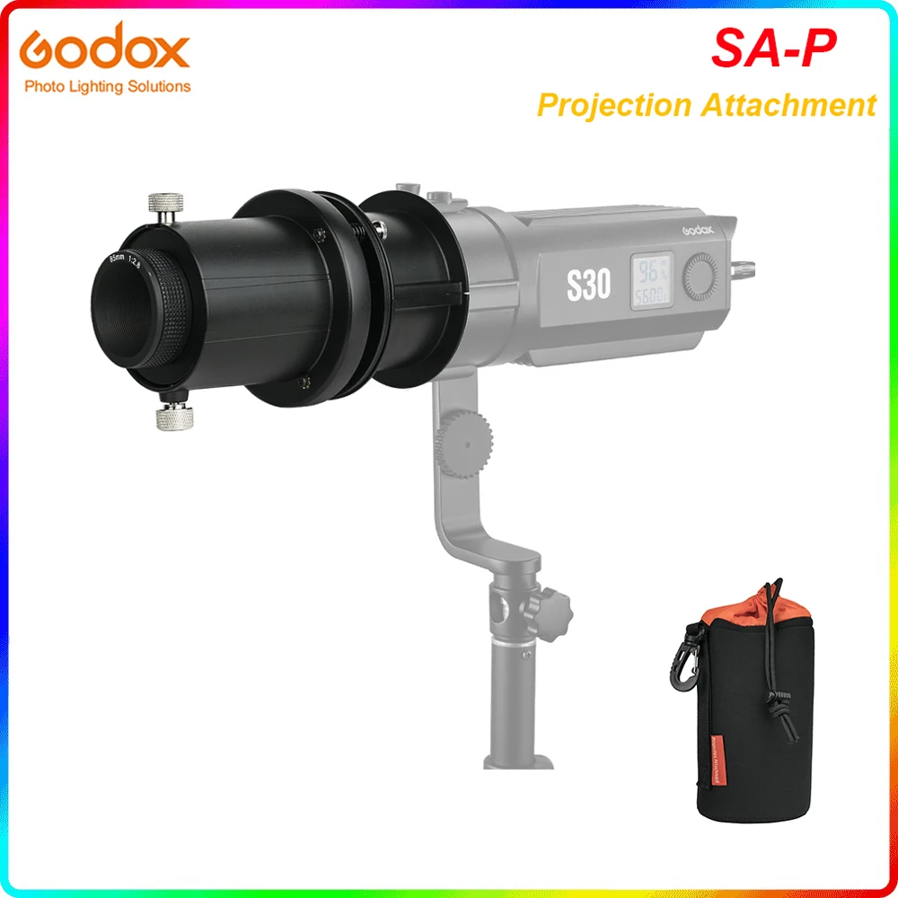 Насадка для проектора Godox SA-P, с объективом SA-01, 85 мм, аксессуары для фотосъемки, для фокусиросветодиодный Godox S30
Насадка для проектора Godox SA-P, с объективом SA-01, 85 мм, аксессуары для фотосъемки, для фокусиросветодиодный Godox S30