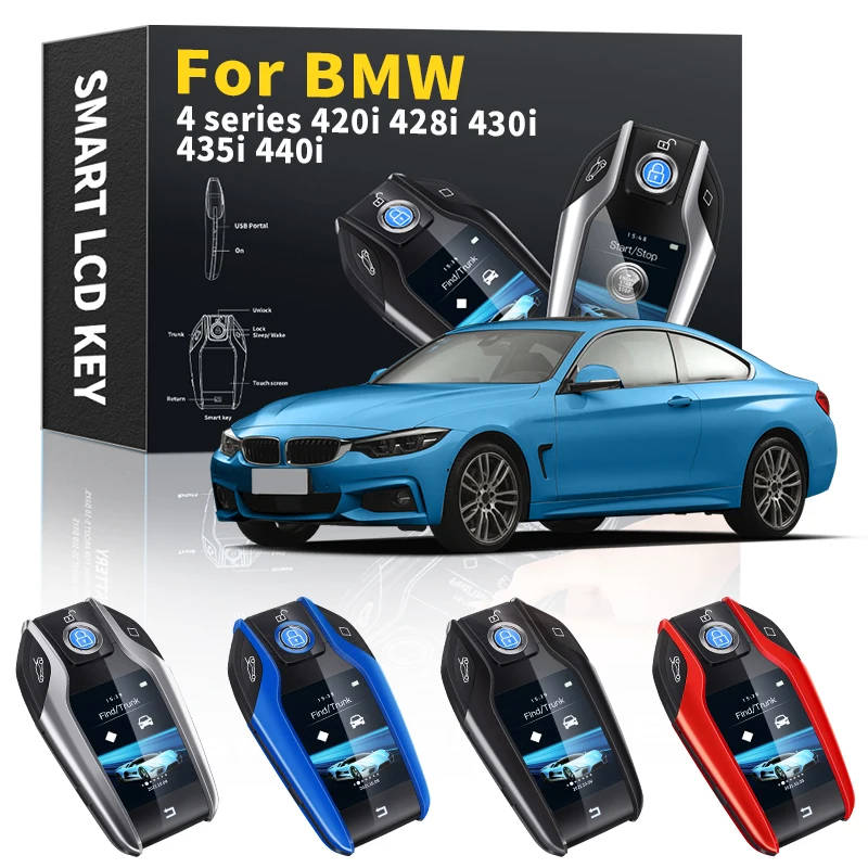 Автомобильный смарт-пульт дистанционного управления для BMW 4 серии 420i 428i 430i 435i 440i 2000-2021 ключ ЖК-дисплей смарт-ключ брелок автомобильные аксес...
Автомобильный смарт-пульт дистанционного управления для BMW 4 серии 420i 428i 430i 435i 440i 2000-2021 ключ ЖК-дисплей смарт-ключ брелок автомобильные аксес...
