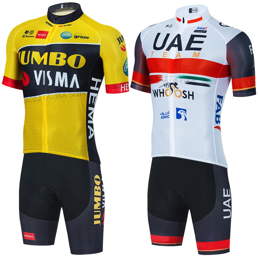 2022 JUMBO Cycling Jersey UAE Bike Maillot Pants Set 20D Ropa Mens Summer Quick Dry BICYCLING Shirt SHORTCulotte Wear
2022 JUMBO Cycling Jersey UAE Bike Maillot Pants Set 20D Ropa Mens Summer Quick Dry BICYCLING Shirt SHORTCulotte Wear