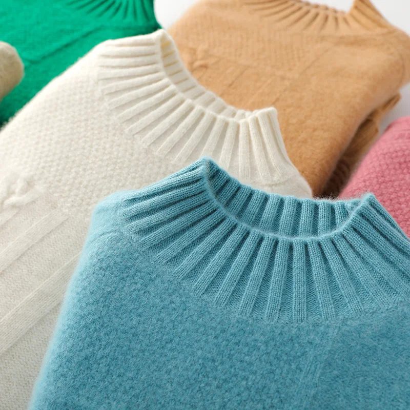 Женский кашемировый свитер, свободный Толстый Пуловер из 100-ной шерсти, в Корейском стиле, зима 2023
Женский кашемировый свитер, свободный Толстый Пуловер из 100-ной шерсти, в Корейском стиле, зима 2023