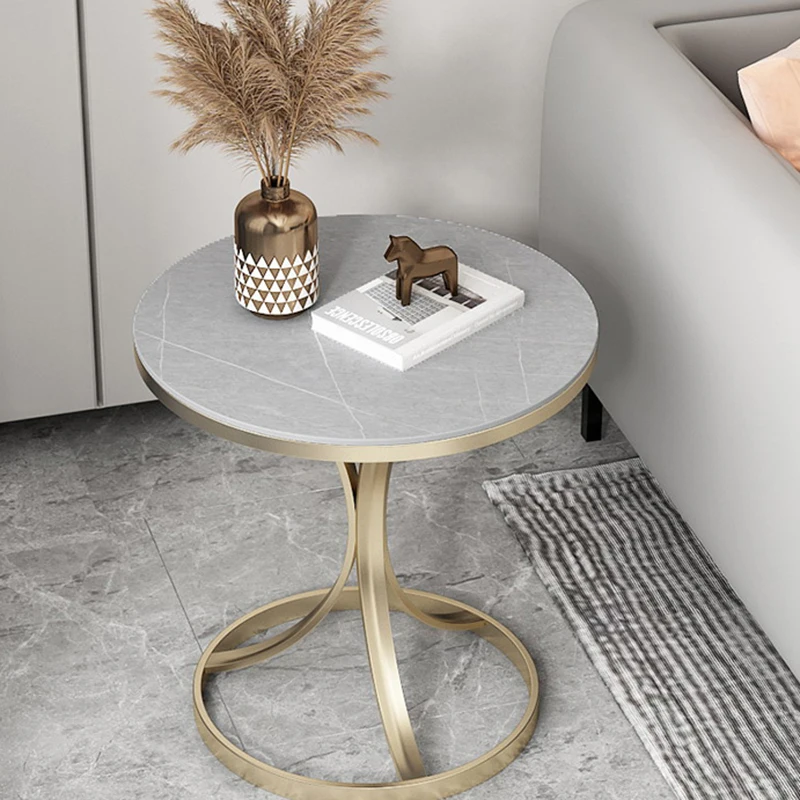 

Round Bistro Coffee Tables Living Room Center Marble Hall Coffee Table Low Modern Minimalist Mesa Auxiliar Salon Household Items