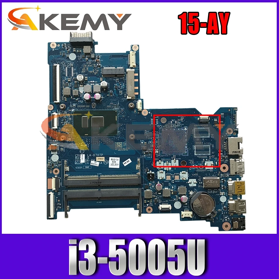 854941-601 854941-501 для HP Pavilion 15-AY i3-5005U материнская плата для ноутбука SR244 LA-D703P DDR3 Материнская плата для ноутбука
854941-601 854941-501 для HP Pavilion 15-AY i3-5005U материнская плата для ноутбука SR244 LA-D703P DDR3 Материнская плата для ноутбука