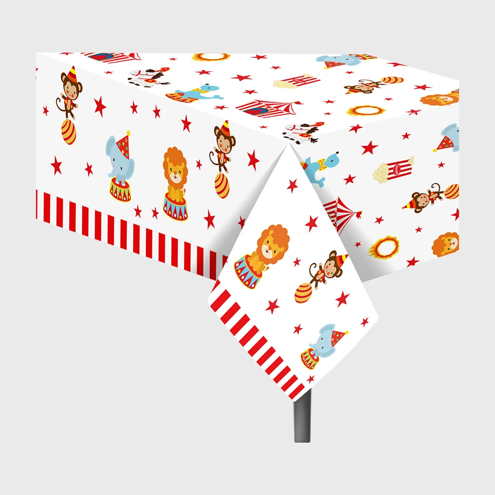 130*220cm PE Kids Circus Animals Carnival Party DIY BIRTHDAY Party Disposable Tablecovers Backdrops Baby Shower DIY Decorations
130*220cm PE Kids Circus Animals Carnival Party DIY BIRTHDAY Party Disposable Tablecovers Backdrops Baby Shower DIY Decorations