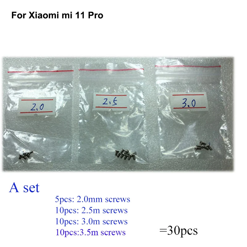 30PCS a set Silver Screw For Xiaomi mi 11 Pro mainboard motherboard Cover Screws Repair Parts For Xiaomi mi 11Pro
30PCS a set Silver Screw For Xiaomi mi 11 Pro mainboard motherboard Cover Screws Repair Parts For Xiaomi mi 11Pro