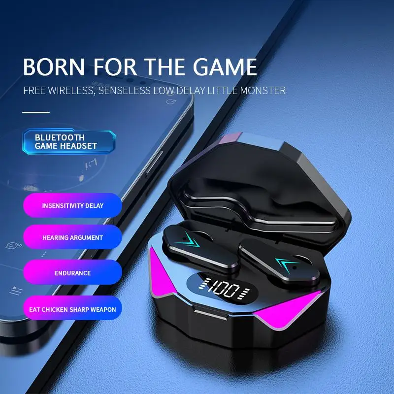 TWS X15 Gaming Earbuds Wireless Earphone With Mic Bass Audio Sound Positioning 9D Stereo Music HiFi Headset For Gamer
TWS X15 Gaming Earbuds Wireless Earphone With Mic Bass Audio Sound Positioning 9D Stereo Music HiFi Headset For Gamer