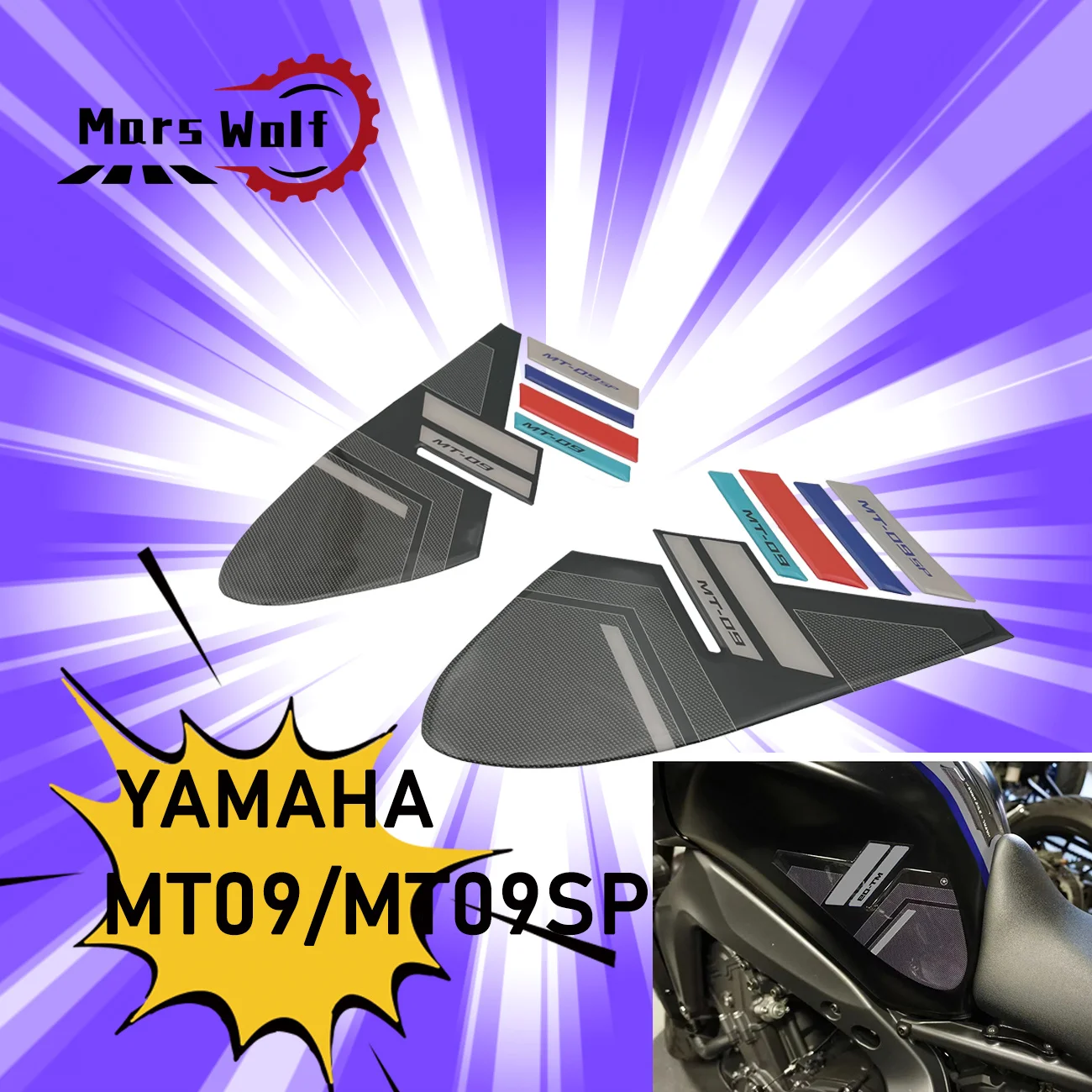 Applicable to YAMAHA MT09 MT-09 mt09sp Motorcycle Fuel Tank Sticker Body Protection Sticker Waterproof 2021 2022 2023
Applicable to YAMAHA MT09 MT-09 mt09sp Motorcycle Fuel Tank Sticker Body Protection Sticker Waterproof 2021 2022 2023