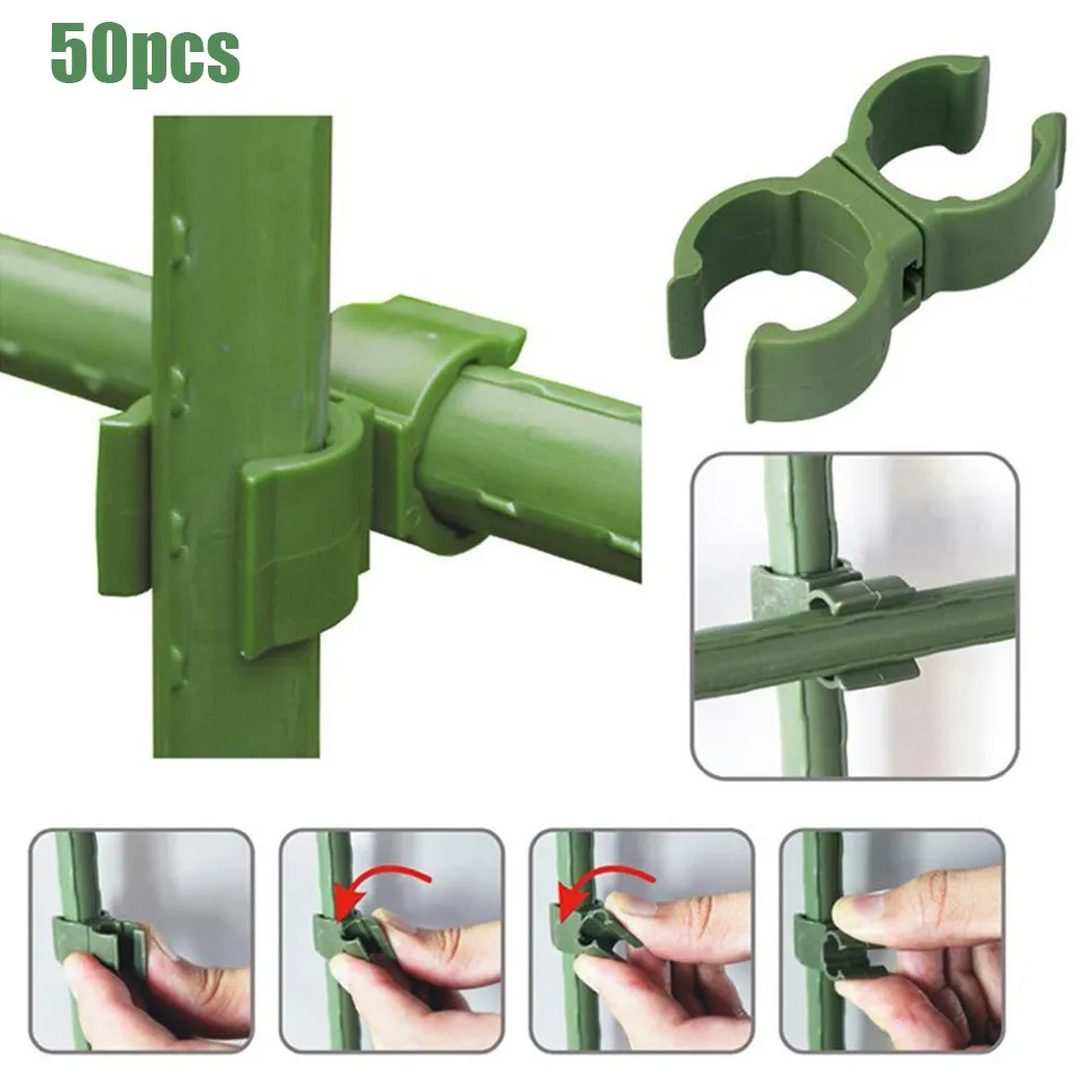 50pc Garden Bamboo Cane Flexi Balls Fruit Cage Netting Connector Cross Plastic Clips Plant Support Fixed Connector Garden Supply
50pc Garden Bamboo Cane Flexi Balls Fruit Cage Netting Connector Cross Plastic Clips Plant Support Fixed Connector Garden Supply
