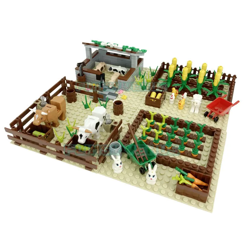Farm Animals Plants Building Blocks for Kids MOC Cow shed Pig pen farmland Compatible Classic Bricks field Toys for Children
Farm Animals Plants Building Blocks for Kids MOC Cow shed Pig pen farmland Compatible Classic Bricks field Toys for Children