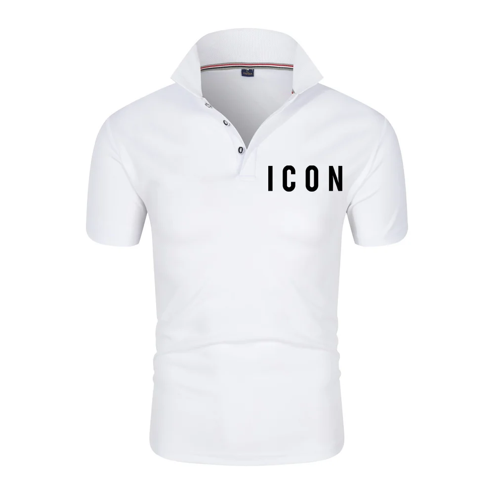 ICON Summer Casual Fashion Short-Sleeved Polo Shirts Men T-Shirt Brand Comfortable Breathable High Quality Hommes Male Tops Tees
ICON Summer Casual Fashion Short-Sleeved Polo Shirts Men T-Shirt Brand Comfortable Breathable High Quality Hommes Male Tops Tees