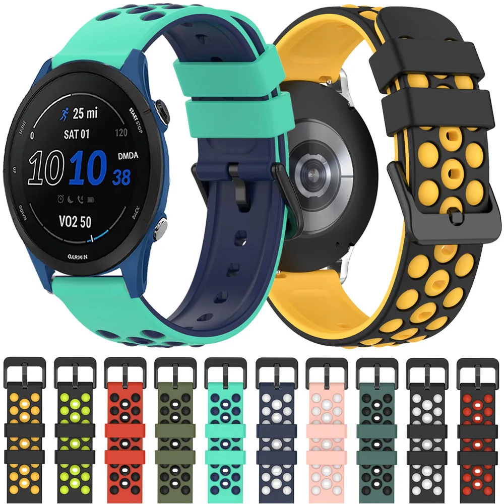 Silicone Watch Strap For Garmin Venu 2 Sq/Vivoactive 4 3/Forerunner 255 Music 20 22mm Band Sports Watchband Bracelet Accessories
Silicone Watch Strap For Garmin Venu 2 Sq/Vivoactive 4 3/Forerunner 255 Music 20 22mm Band Sports Watchband Bracelet Accessories