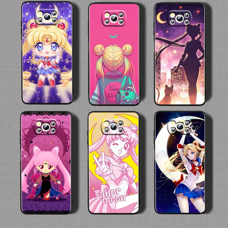 Anime Sailor Moon For Xiaomi Civi Mi Poco X3 NFC F3 GT M4 M3 M2 X2 F2 Pro C3 F1 Silicone Shell Capa Black Phone Case 
Anime Sailor Moon For Xiaomi Civi Mi Poco X3 NFC F3 GT M4 M3 M2 X2 F2 Pro C3 F1 Silicone Shell Capa Black Phone Case