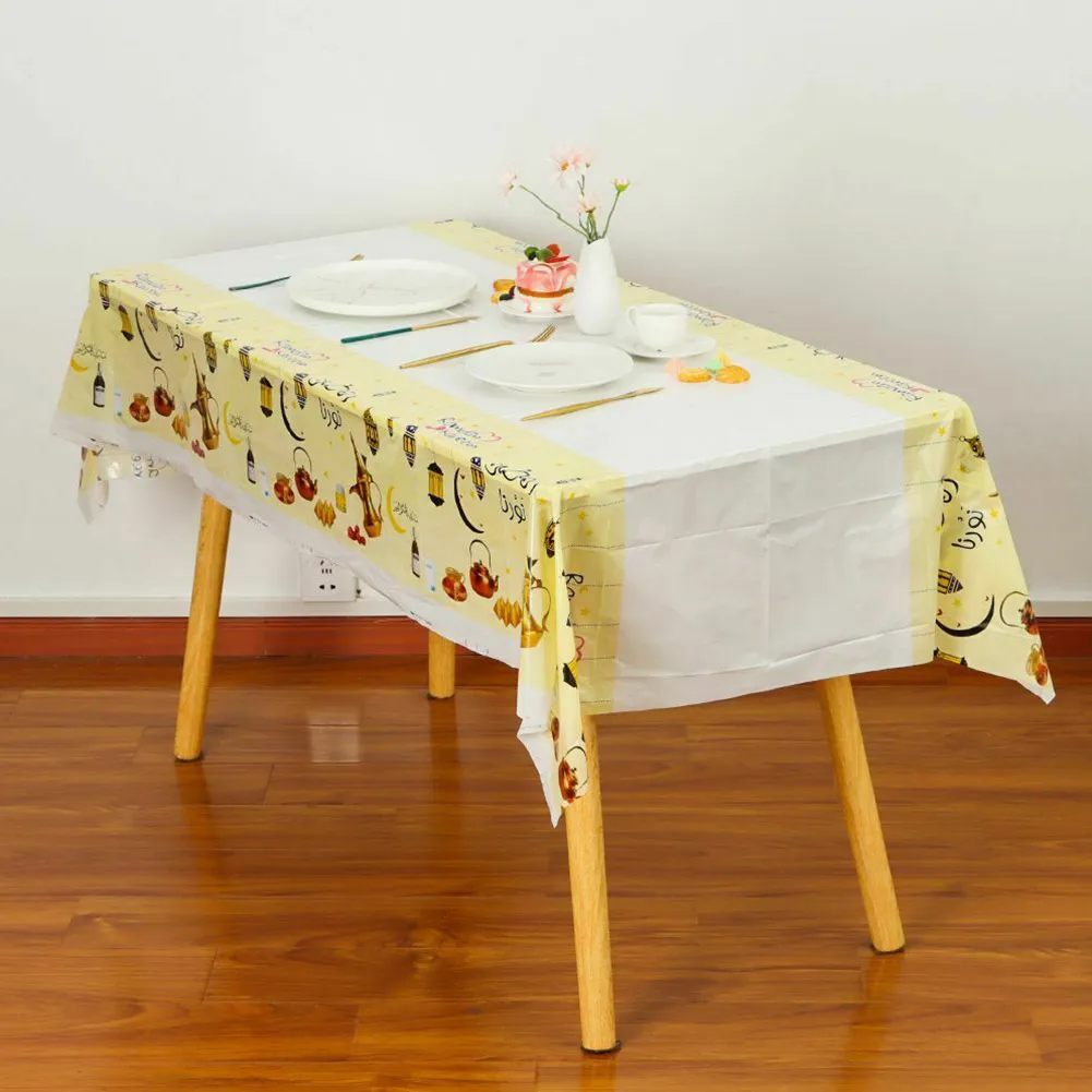 Greaseproof Eid Table Cloth Muslim Mubarak Disposable Tablecloth Ramadan Tablecloth PE Plastic Disposable Party Table Cover
Greaseproof Eid Table Cloth Muslim Mubarak Disposable Tablecloth Ramadan Tablecloth PE Plastic Disposable Party Table Cover