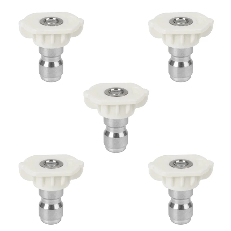 

Pressure Washer Spray Nozzle Tip Set Replacement Sprayer Nozzle Tips for Pressure Washers Accessories 5Pack (White)