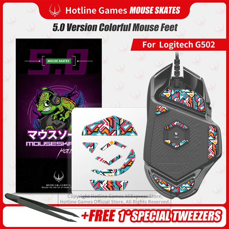 Hotline Games 5.0 Colorful Mouse Feet Skates for Logitech G502 Wired Gaming GPW Mouse Feet Pads Replacement,0.8mm,Glide Feet
Hotline Games 5.0 Colorful Mouse Feet Skates for Logitech G502 Wired Gaming GPW Mouse Feet Pads Replacement,0.8mm,Glide Feet