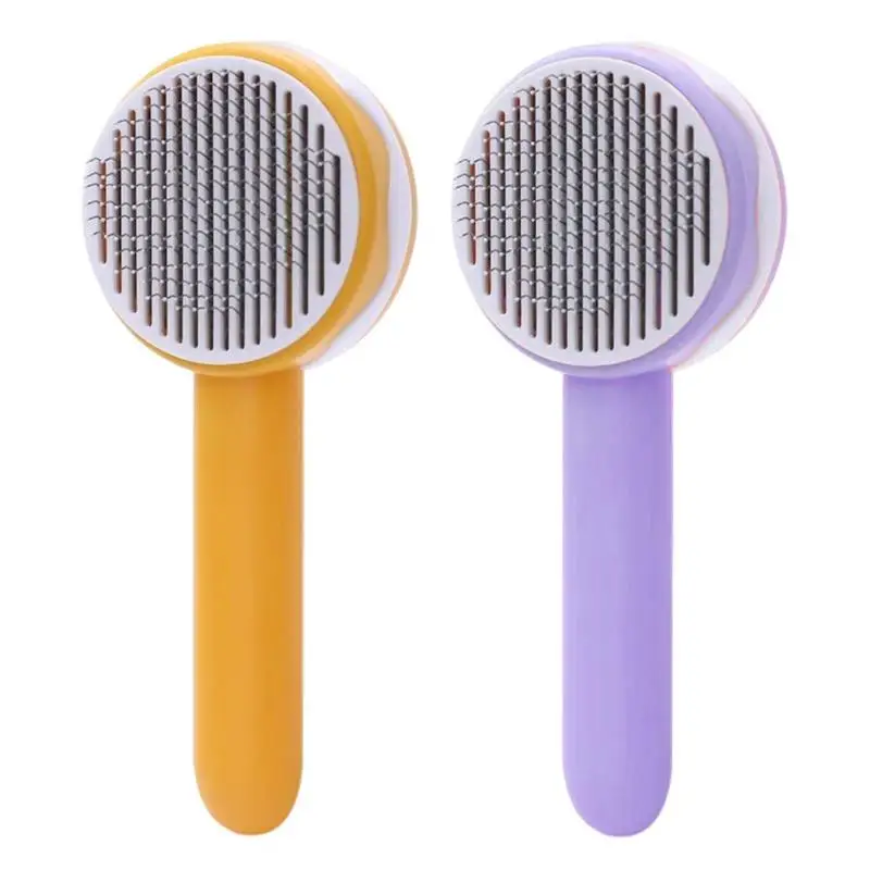Cat Hair Brush Pet Hair Brush Pet De shedding Brush with Release Button Curved Self Cleaning Cat Brush cat Grooming Tools
Cat Hair Brush Pet Hair Brush Pet De shedding Brush with Release Button Curved Self Cleaning Cat Brush cat Grooming Tools