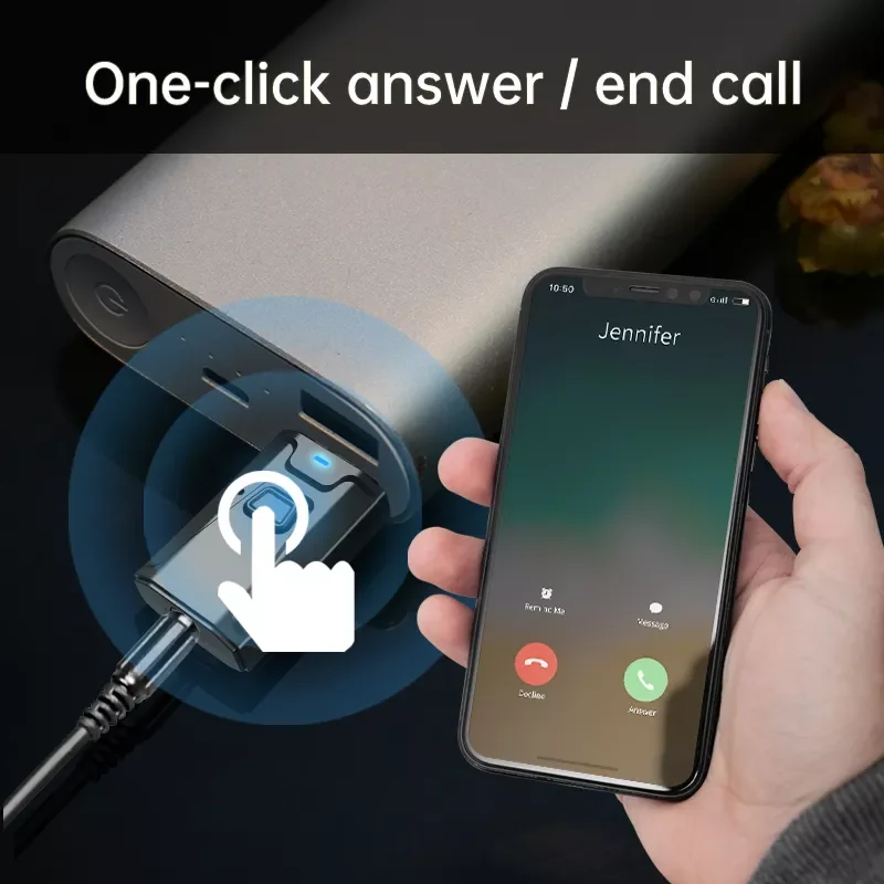 Bluetooth 5.0 Audio Receiver Transmitter with Microphone 3.5mm AUX Jack USB Dongle Car PC TV Headphone Wireless Adapter
Bluetooth 5.0 Audio Receiver Transmitter with Microphone 3.5mm AUX Jack USB Dongle Car PC TV Headphone Wireless Adapter