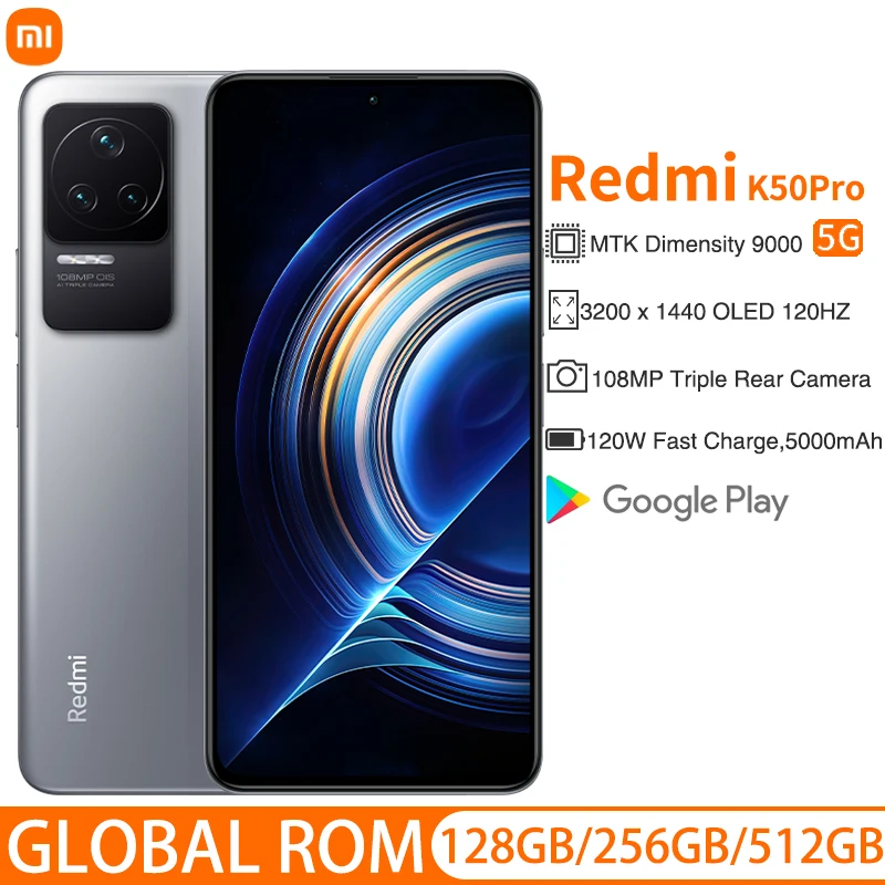 Смартфон Xiaomi Redmi K50 Pro, телефон с глобальной прошивкой, Восьмиядерный процессор MTK Dimensity 9000, аккумулятор 5000 мАч, быстрая зарядка 120 Вт, OIS камера ...
Смартфон Xiaomi Redmi K50 Pro, телефон с глобальной прошивкой, Восьмиядерный процессор MTK Dimensity 9000, аккумулятор 5000 мАч, быстрая зарядка 120 Вт, OIS камера ...