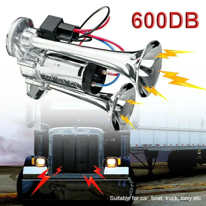 600db 12v Dual Trumpets Super Loud Car Electric Horn Truck Boat Train Speaker
600db 12v Dual Trumpets Super Loud Car Electric Horn Truck Boat Train Speaker