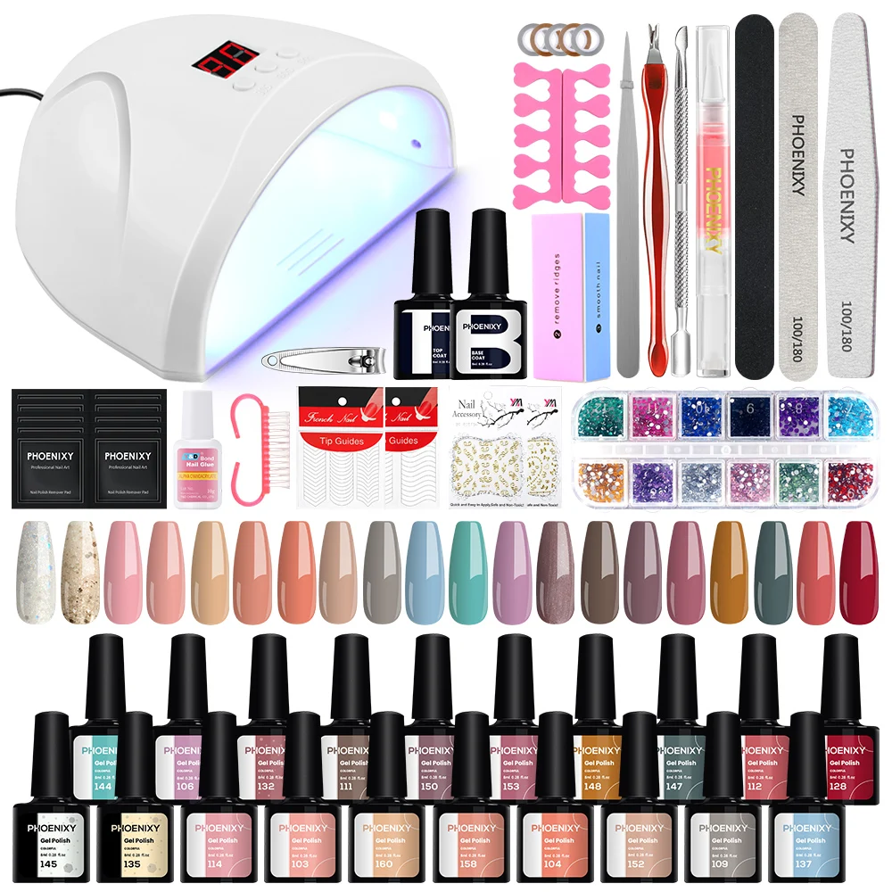 Nail Kit Gel Nail Polish Set with Nail Dryer Lamp Semi Permanent UV Gel Polish Set Manicure Tools Set Professional Nail Art Set
Nail Kit Gel Nail Polish Set with Nail Dryer Lamp Semi Permanent UV Gel Polish Set Manicure Tools Set Professional Nail Art Set
