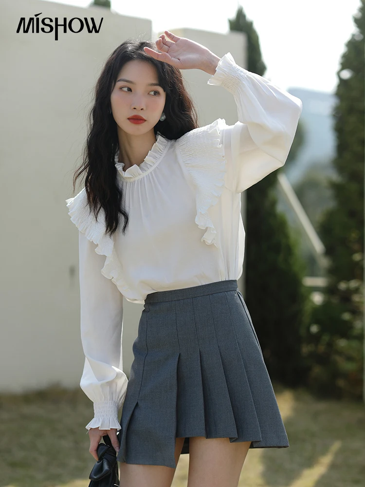 MISHOW Fashion Woman Blouses 2023 Loose Solid Edible Tree Fungus Blouse Office Lady Pullover Long Sleeve Top Women MXB14C0213
MISHOW Fashion Woman Blouses 2023 Loose Solid Edible Tree Fungus Blouse Office Lady Pullover Long Sleeve Top Women MXB14C0213