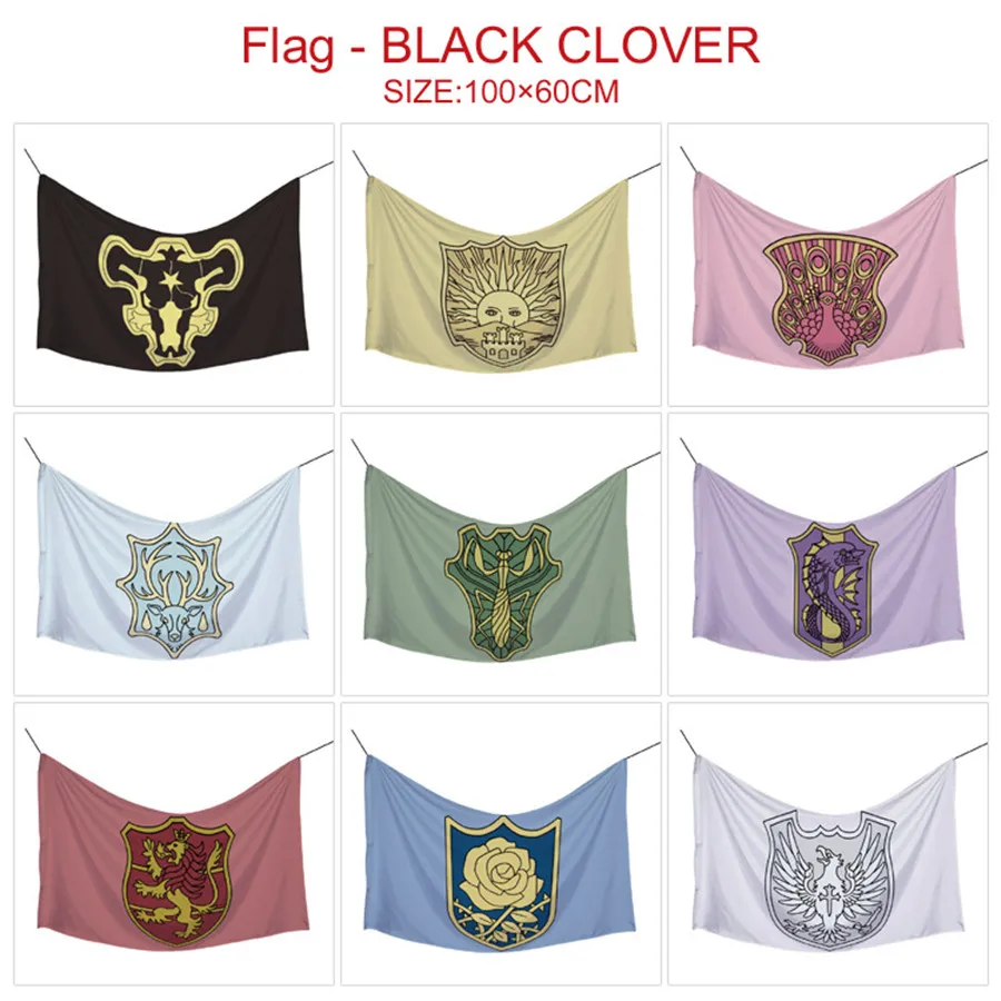 Anime Black Clover Banner Flag Game Curtain Hanging Cloth Poster Cosplay Party Decor KTV Flag Cartoon Gift
Anime Black Clover Banner Flag Game Curtain Hanging Cloth Poster Cosplay Party Decor KTV Flag Cartoon Gift