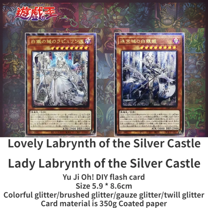 2pcs/set anime peripheral Yu-Gi-Oh! DIY Flash Collection Card UTR Silver Castle Labrynth Boys Toy Collection Birthday Gift
2pcs/set anime peripheral Yu-Gi-Oh! DIY Flash Collection Card UTR Silver Castle Labrynth Boys Toy Collection Birthday Gift