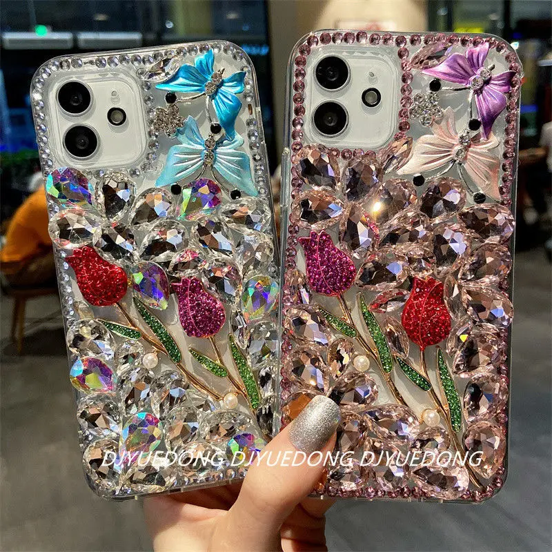 Luxury Gemstone Diamond Crystal Flower Phone Case for iPhone 13 7 8 11 12 se 2020 mini pro X XS XR MAX Plus
Luxury Gemstone Diamond Crystal Flower Phone Case for iPhone 13 7 8 11 12 se 2020 mini pro X XS XR MAX Plus