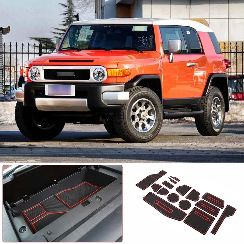 For 2007-2021 Toyota FJ Cruiser car front and rear door slot pad storage pad cup holder pad car interior decoration accessories
For 2007-2021 Toyota FJ Cruiser car front and rear door slot pad storage pad cup holder pad car interior decoration accessories