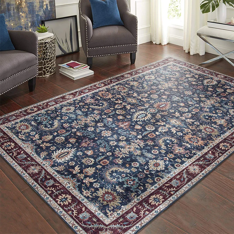 Turkish Folk Ethnic Carpet Persian Area Rug Retro American Floor Mat for Living Room Sofa Coffee Table Bedroom Bedside Anti-slip 
Turkish Folk Ethnic Carpet Persian Area Rug Retro American Floor Mat for Living Room Sofa Coffee Table Bedroom Bedside Anti-slip