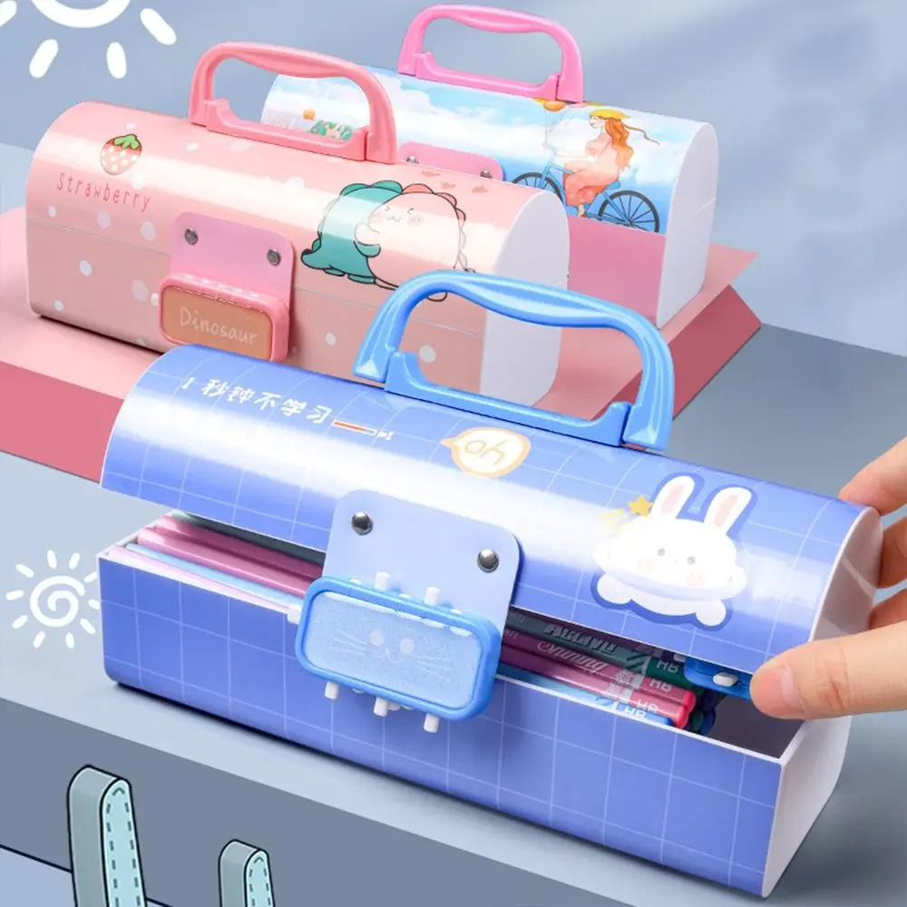 HIgh Quality Double Layer Secret Pen Case Portable Large Capacity Kids Pencil Box Student School Stationery with Password Lock
HIgh Quality Double Layer Secret Pen Case Portable Large Capacity Kids Pencil Box Student School Stationery with Password Lock