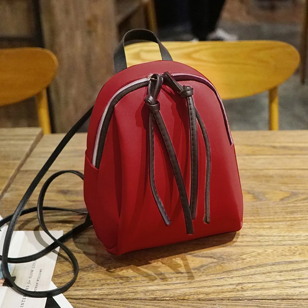 Women's Casual Small Backpack Pu Leather Backpack Solid Color School Bag Travel Bag Female Rucksack Mochilas
Women's Casual Small Backpack Pu Leather Backpack Solid Color School Bag Travel Bag Female Rucksack Mochilas