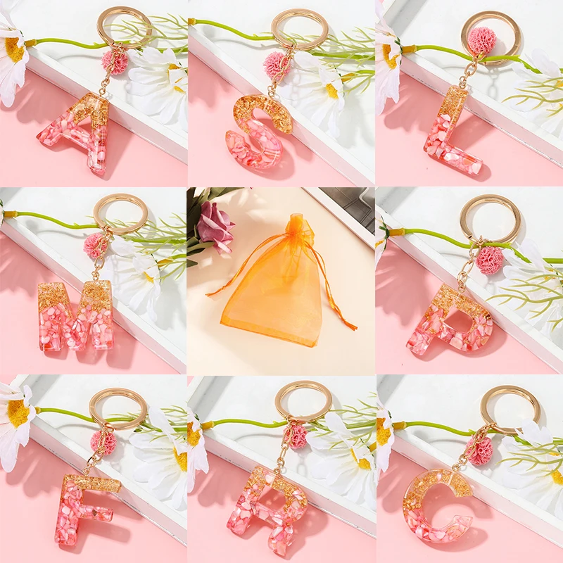 Pink Creative Letter Liquid Keychains 26 Glitter English Alphabet Ball Car Bag Tassels Pendent Crystal Glitter Ball Keyring
Pink Creative Letter Liquid Keychains 26 Glitter English Alphabet Ball Car Bag Tassels Pendent Crystal Glitter Ball Keyring