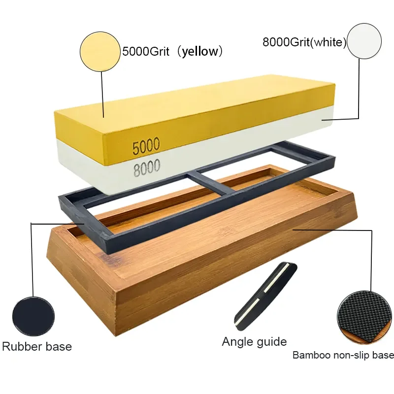 2023 1-7Pcs Sharpening Stone Knife Sharpener Grit240-8000# Whetstone Professional Grindstone Set Wood Base Angle guide Polishing
2023 1-7Pcs Sharpening Stone Knife Sharpener Grit240-8000# Whetstone Professional Grindstone Set Wood Base Angle guide Polishing