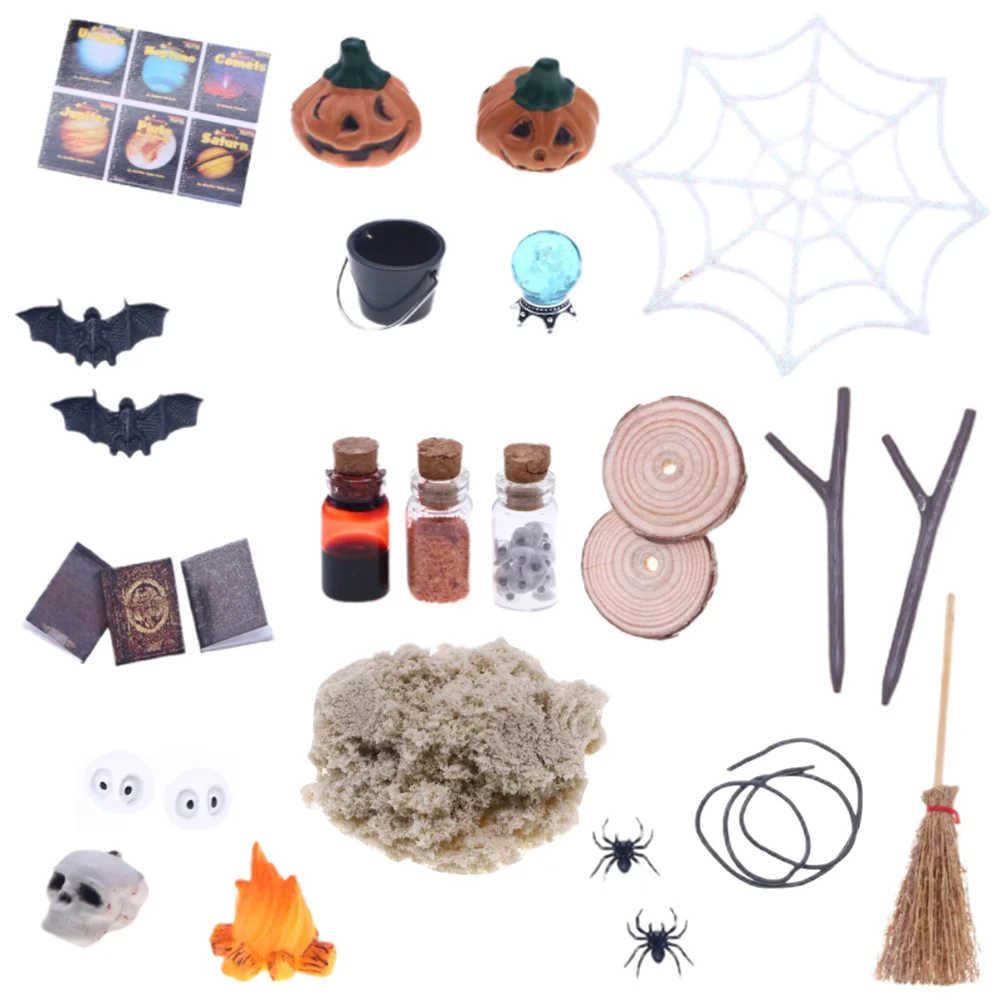 26 Pcs Mini House Ornaments Halloween Miniature Kit Dollhouse Set Miniatures Crafts Wood Things Accessories
26 Pcs Mini House Ornaments Halloween Miniature Kit Dollhouse Set Miniatures Crafts Wood Things Accessories
