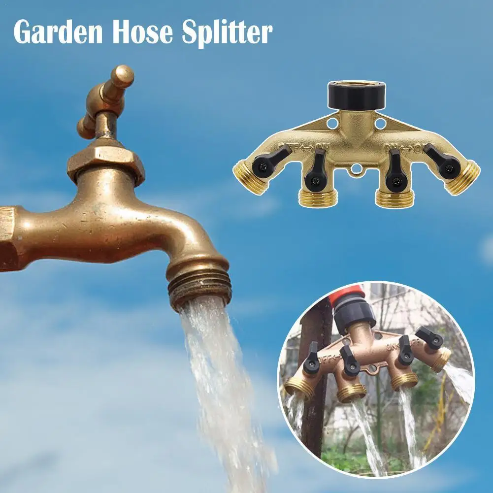 1Pc 3/4" Threaded 4-Way Hose Diverter Garden Irrigation Control Valve Adapter Euro/US Optional Faucet Water Standard U0K1
1Pc 3/4" Threaded 4-Way Hose Diverter Garden Irrigation Control Valve Adapter Euro/US Optional Faucet Water Standard U0K1