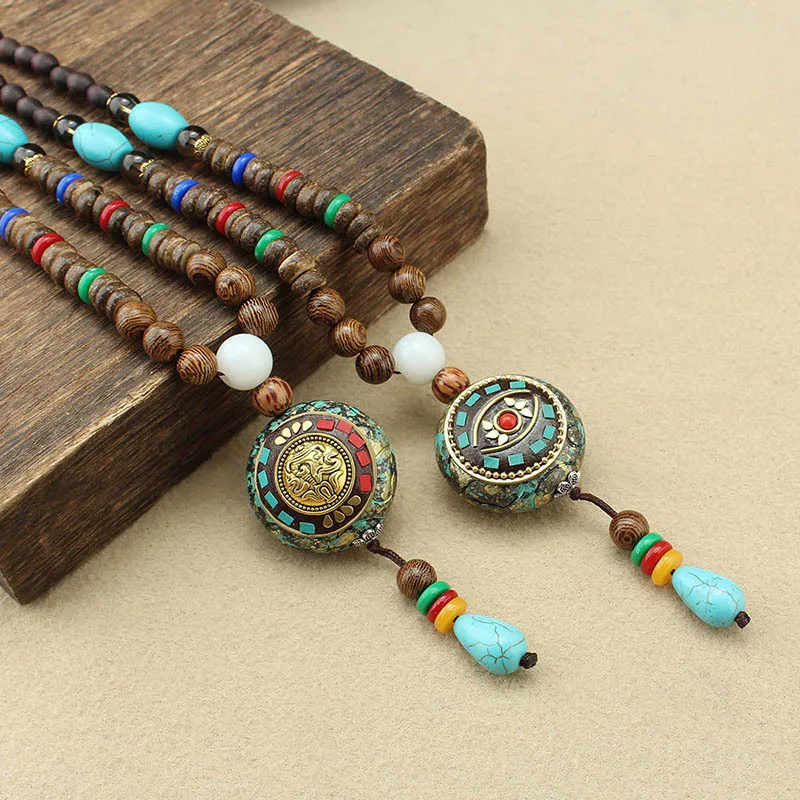 Vintage Nepal Long Buddhist Mala Wood Beaded Pendant & Necklace Ethnic Bohemian Boho Elephant Buddha Lucky Jewelry for Women Men
Vintage Nepal Long Buddhist Mala Wood Beaded Pendant & Necklace Ethnic Bohemian Boho Elephant Buddha Lucky Jewelry for Women Men