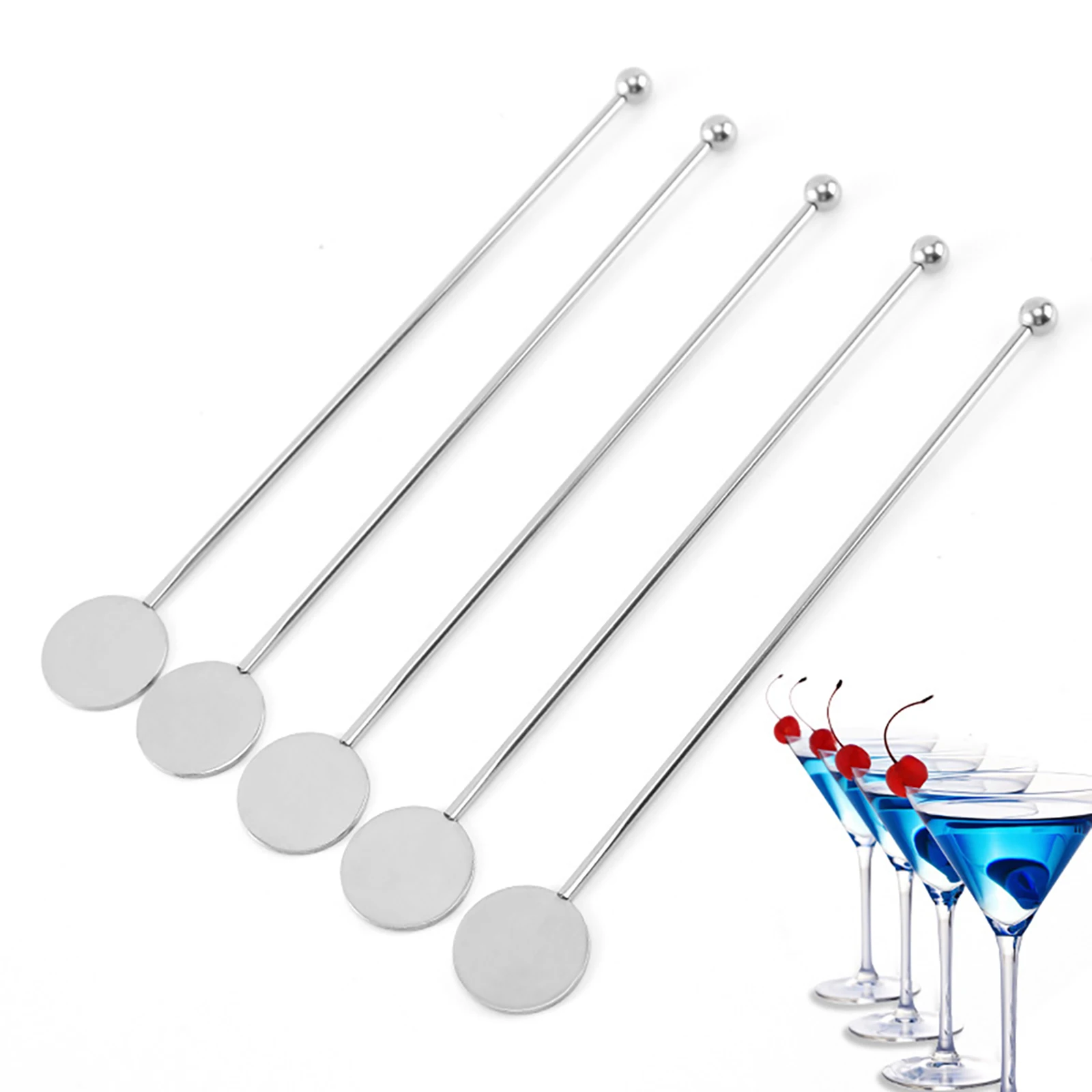 5Pcs Cocktail Swizzle Stick Stainless Steel Mixing Sticks For Kitchen Bar Coffee Stirring Stick Mixing Cocktail Swizzle Stick
5Pcs Cocktail Swizzle Stick Stainless Steel Mixing Sticks For Kitchen Bar Coffee Stirring Stick Mixing Cocktail Swizzle Stick