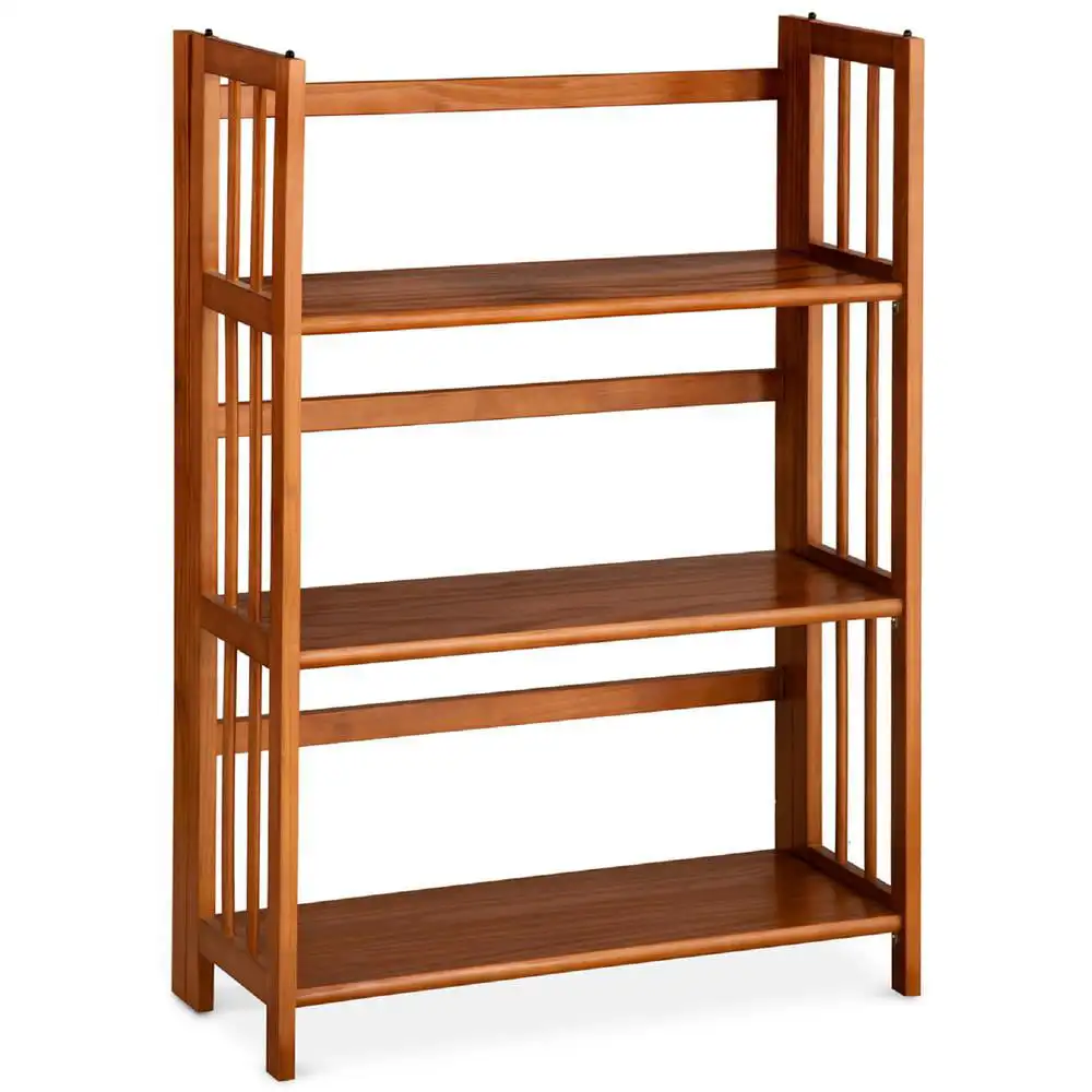 3-Shelf Folding Stackable Bookcase 27.5" Wide - Chestnut 
3-Shelf Folding Stackable Bookcase 27.5" Wide - Chestnut