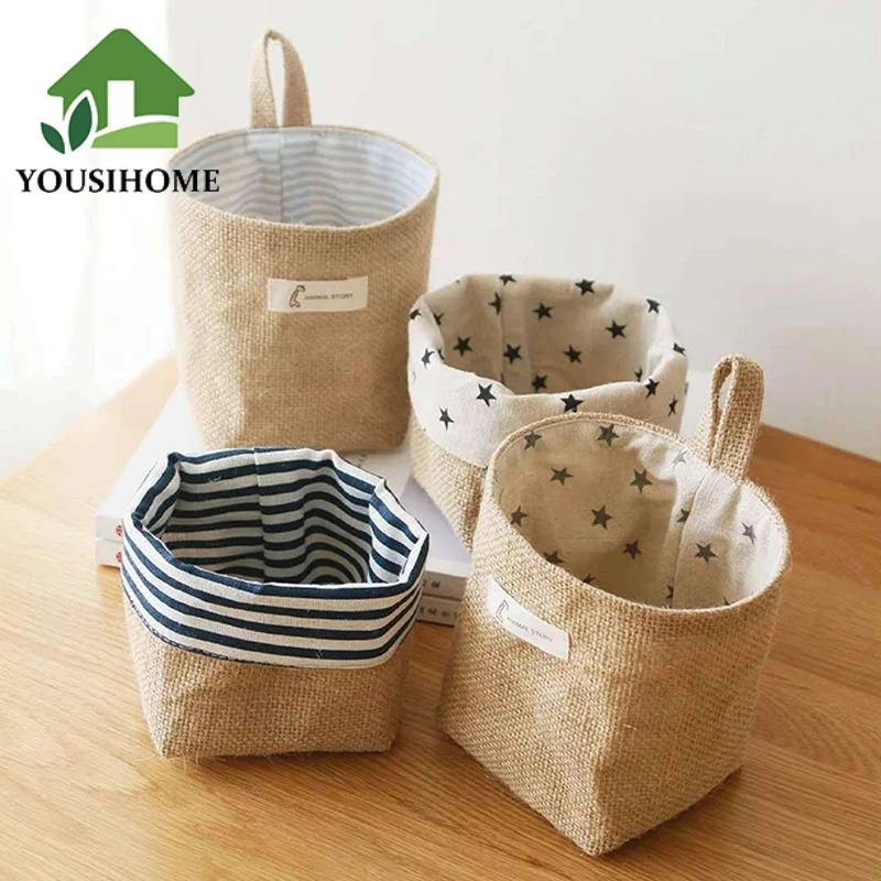 Cotton Linen Storage Basket Household Wall-mounted Kids Toys Cosmetic Organizer Storage Portable Sundries Finishing Hanging Bag
Cotton Linen Storage Basket Household Wall-mounted Kids Toys Cosmetic Organizer Storage Portable Sundries Finishing Hanging Bag