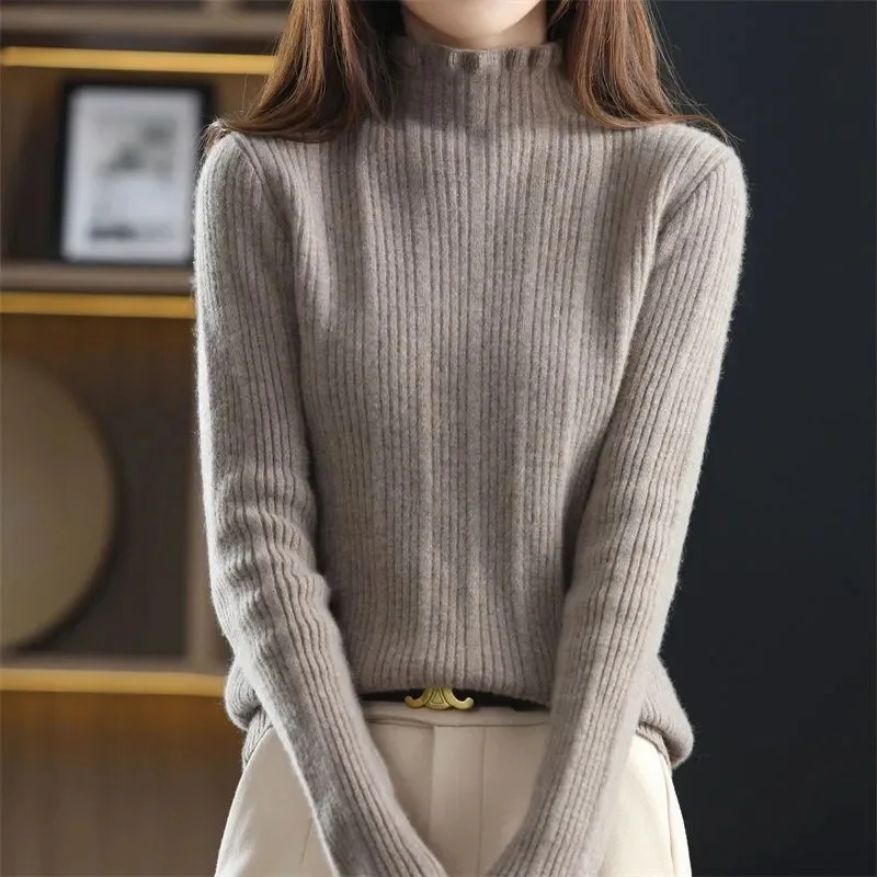 Women Sweater Long Sleeve Top Knitted Pullover Turtleneck Fashion Sweater Woman Winter 2023 Basic Female Clothing Soild Sweaters
Women Sweater Long Sleeve Top Knitted Pullover Turtleneck Fashion Sweater Woman Winter 2023 Basic Female Clothing Soild Sweaters